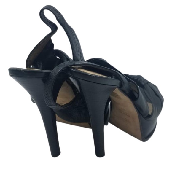 FENDI AUTHENTIC LOGO Criss Cross Supple Genuine Leather Sandals Sz 40 9 $1200 - Picture 3 of 5